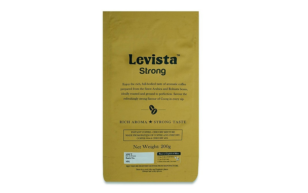 Levista Strong Instant Coffee    Box  200 grams